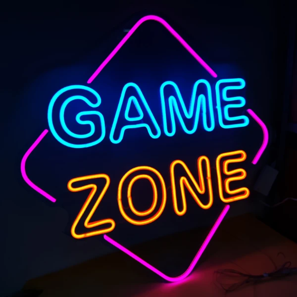 Neon LED Game Zone – do pokoju gracza